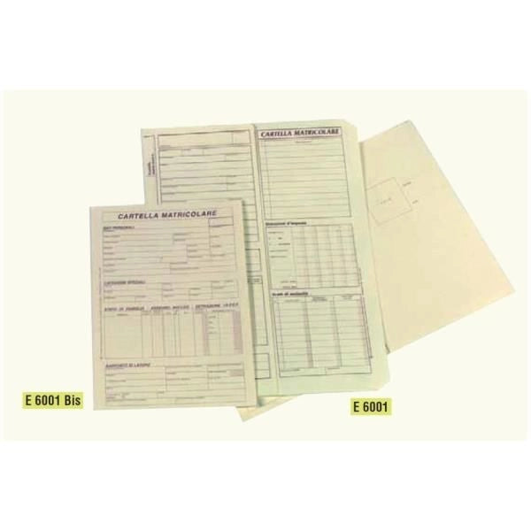 Cf100cartella matricolare f.to24x17 - E6001BIS
