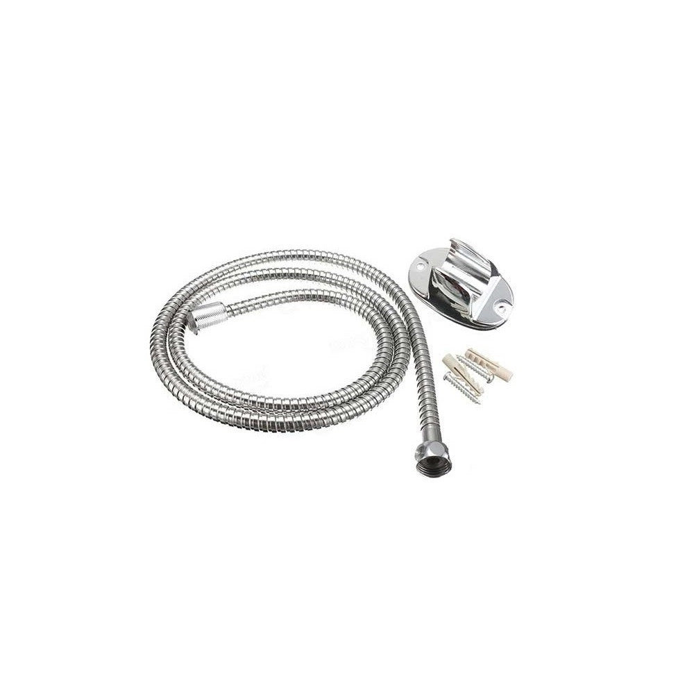 Trade Shop - Soffione Doccia Universale Rotondo Colorato Doccetta Accessori Bagno Con Laccio -