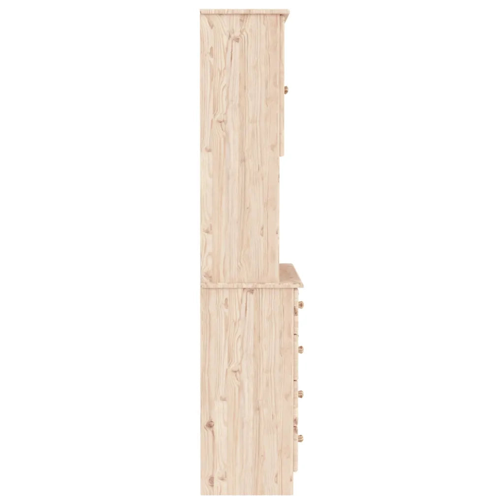 Credenza ALTA 77x35x165 cm in Legno Massello di Pino 3187779