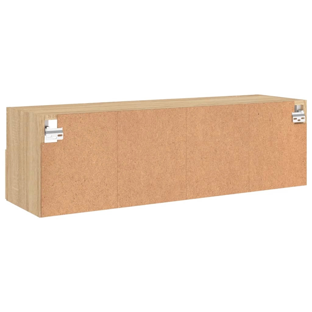 Mobile TV multimediale mensola TV credenza TV sala da pranzo soggiorno camera da letto a parete rovere Sonoma 100 x 30 x 30 cm legno ingegnerizzato marrone 02_0028144