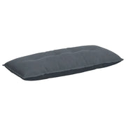 Cuscino per Schiena | Cuscino dorsale Grigio scuro 120 x 50 cm Tessuto in Cords