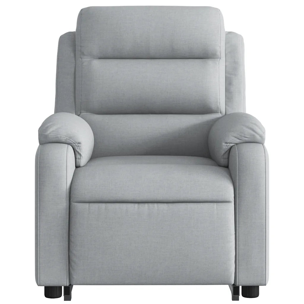 Poltrona Reclinante Alzapersona Elettrica Grigio Chiaro Tessuto 3205004