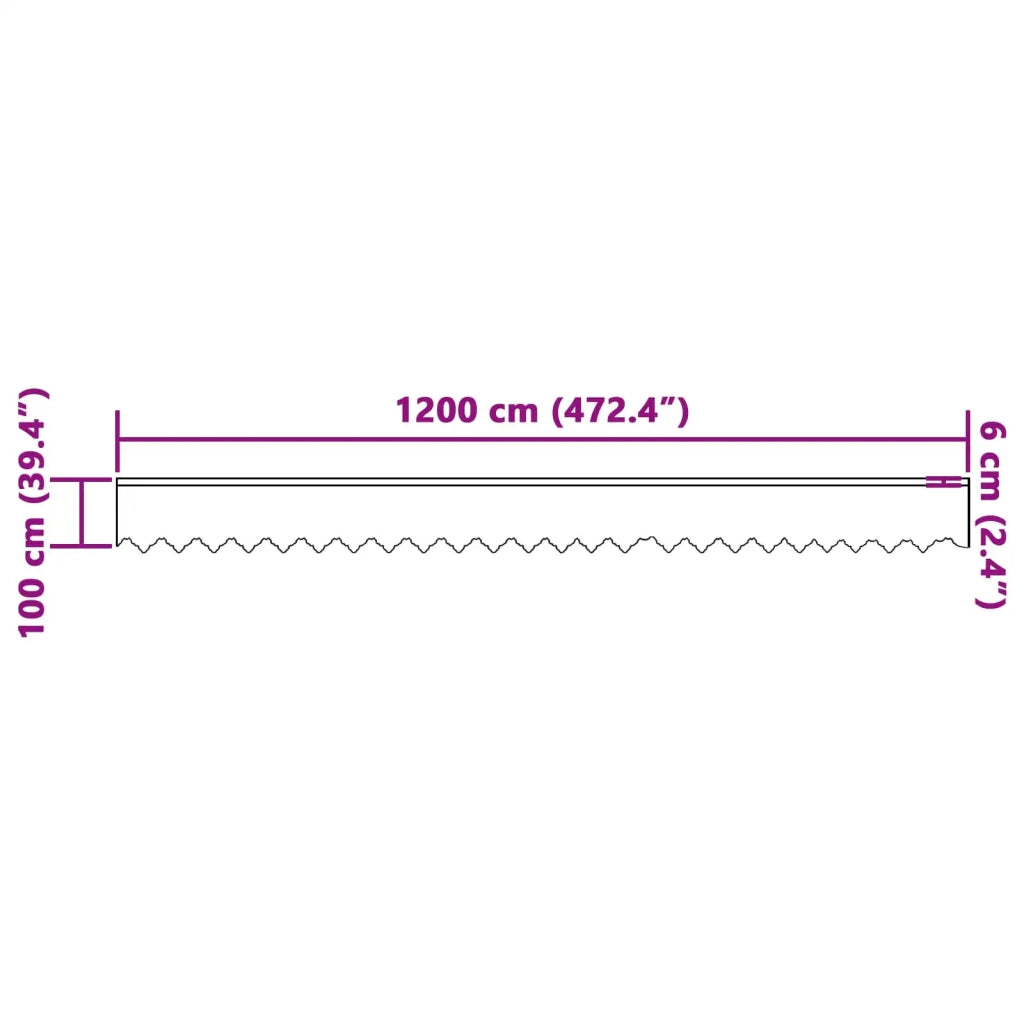 Tenda in Pizzo con tende Bianco 100 x 1200 cm Poliestere 4107853