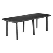 Tavolo allungabile antracite 180x90 cm