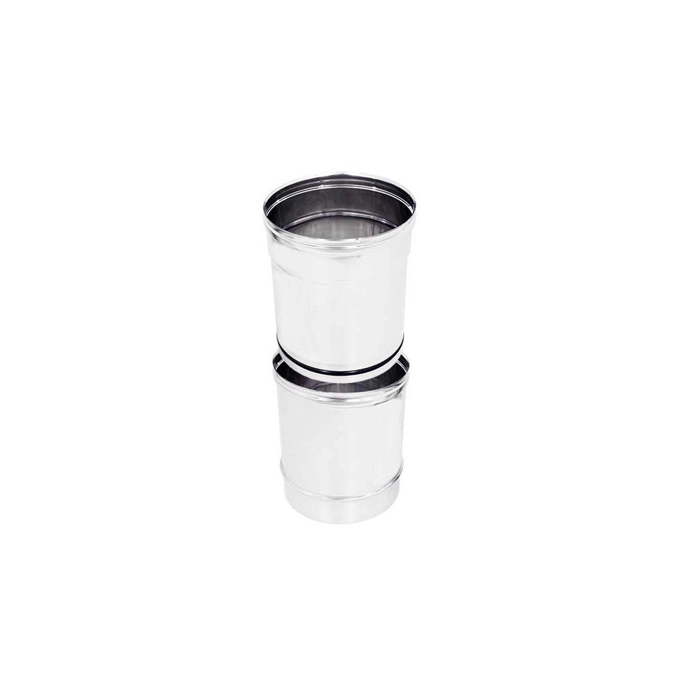 Tubo da 100mm in acciaio inox telescopico aisi 304 spessore 6/10