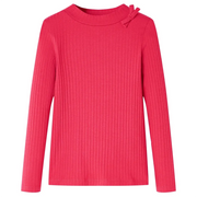 Maglietta da Bambina a Maniche Lunghe Fucsia 128cod mxl 132368