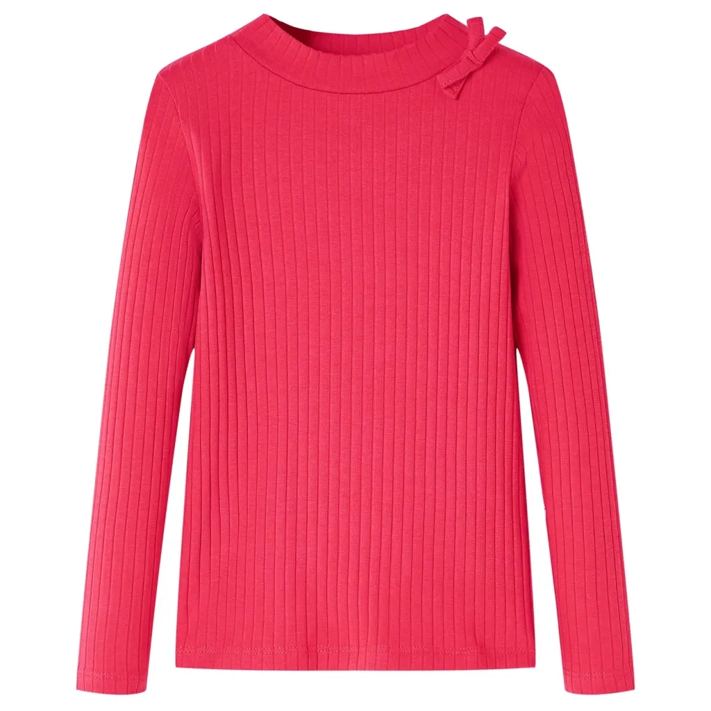Maglietta da Bambina a Maniche Lunghe Fucsia 128cod mxl 132368