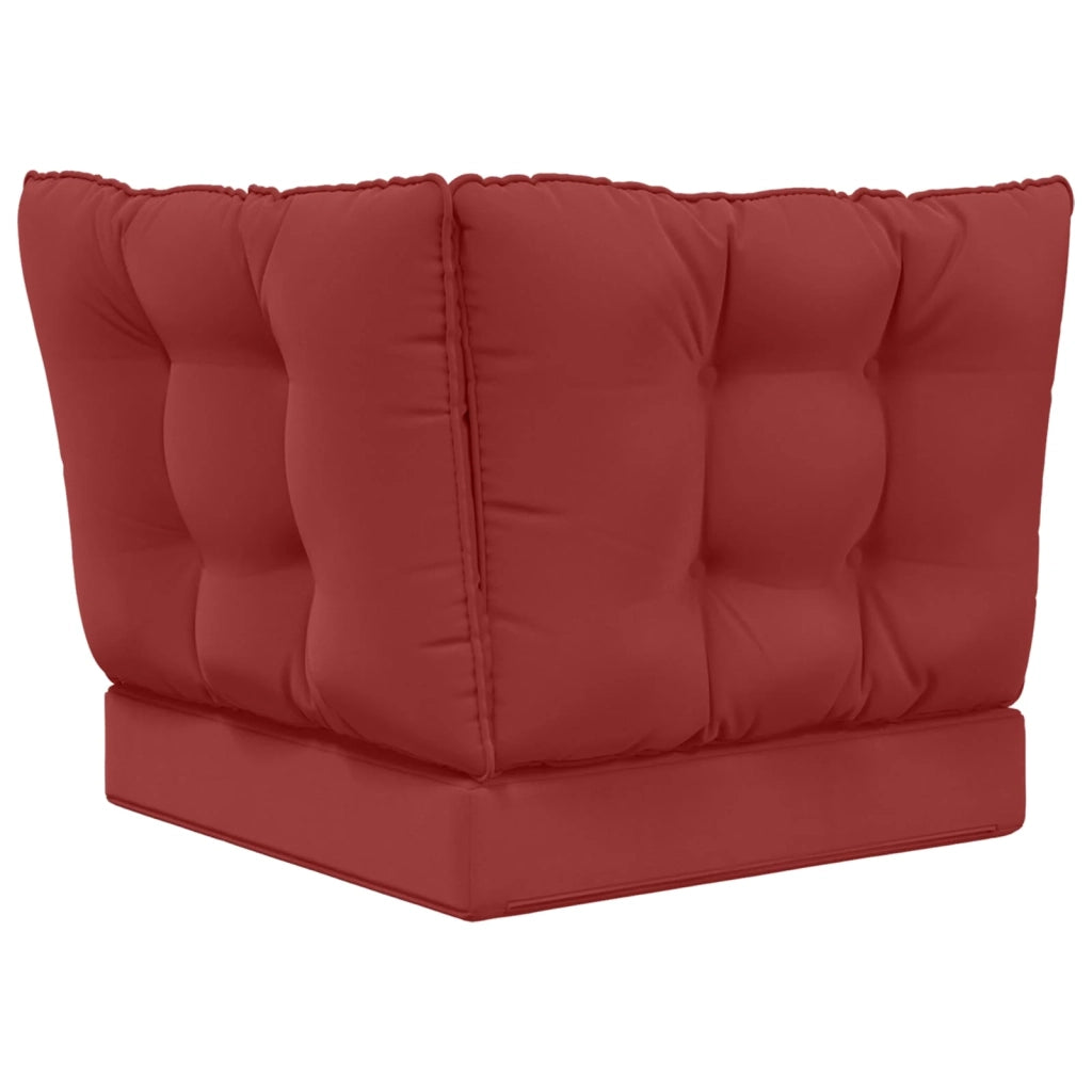 Cuscino per divano da esterno 3 pcs Rosso vino Poliestere