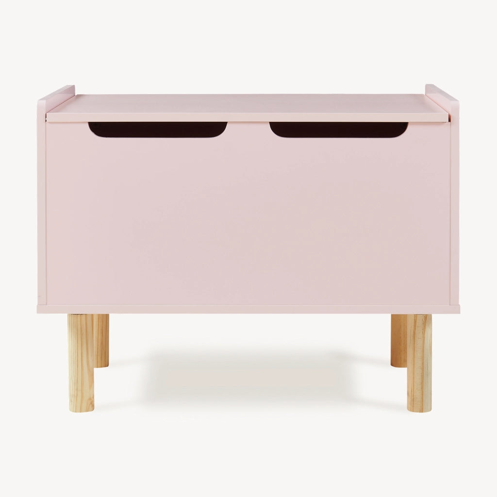 Baule per Giocattoli Virer Cassapanca per Cameretta 60 x 40 x 45 cm - Rosa [en.casa]