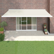 Tendada Sole Retrattile Crema 5x3 m in Tessuto e Alluminiocod mxl 93609