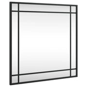Specchio da Parete | Specchio decorativo Nero 50x50 cm Quadrato in Ferro
