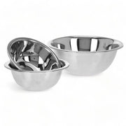 Set a 3 pezzi in acciaio inossidabile - Stacking - Ciotola per mescolare e servire - Ø 18/20/24 cm - Spillo per un facile scarico - Ciotola per mescolare