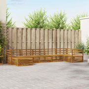 Set divani 7 pcs Naturale Legno di Acacia Massello 3373799