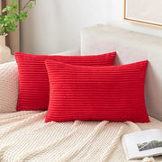 Copri cuscino in corduroy 30 x 50 cm set di 2 copri cuscino decorativi morbidi per divano camera da letto salotto