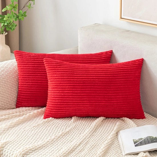 Copri cuscino in corduroy 30 x 50 cm set di 2 copri cuscino decorativi morbidi per divano camera da letto salotto