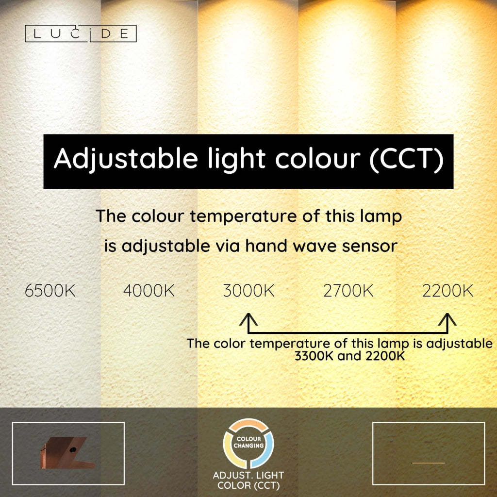 Lampada sospesa JANDERIN LED 2 tubi champagne Lucide