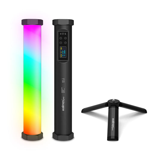 Tubo luminoso Small M10 RGB per illuminazione fotografica, Luce studio per foto video bicolore, con 9 effetti
