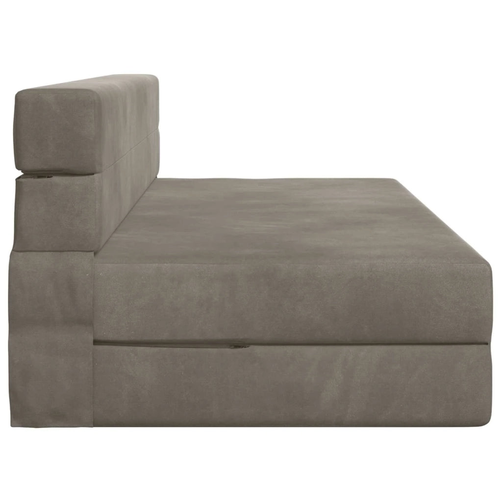 Divano Letto Pieghevole Grigio Chiaro 152 x 86,5 x 60 cm 900126