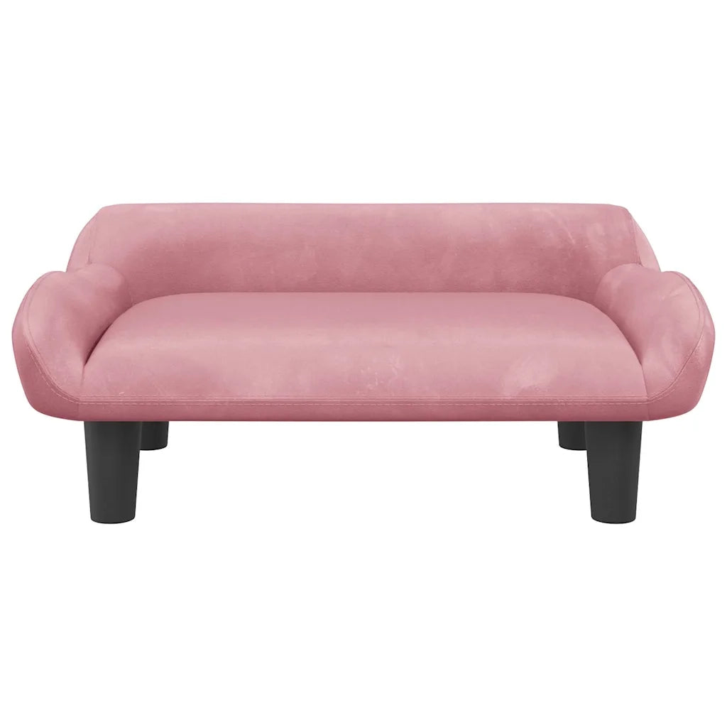 Divano | Divano da soggiorno | Sofa per Bambini Rosa 70x40x24 cm in Velluto
