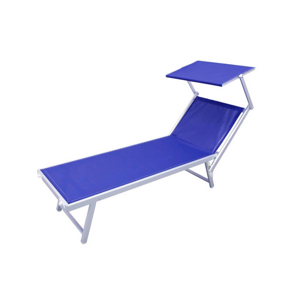 Lettino prendisole da Giardino in Alluminio cm 183x61x38 - MILBURN
