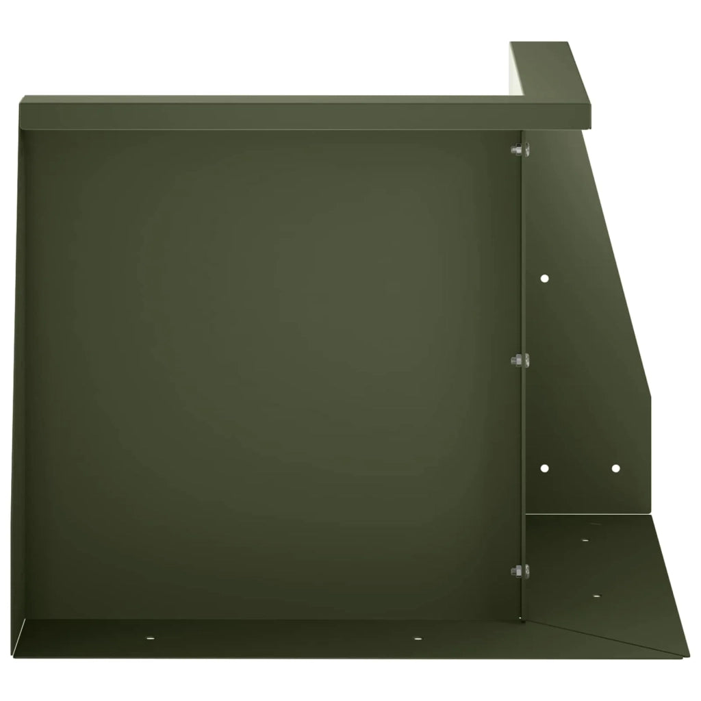 Muro di contenimento 50 x 50 x 30 cm Acciaio Verde Oliva 8015163