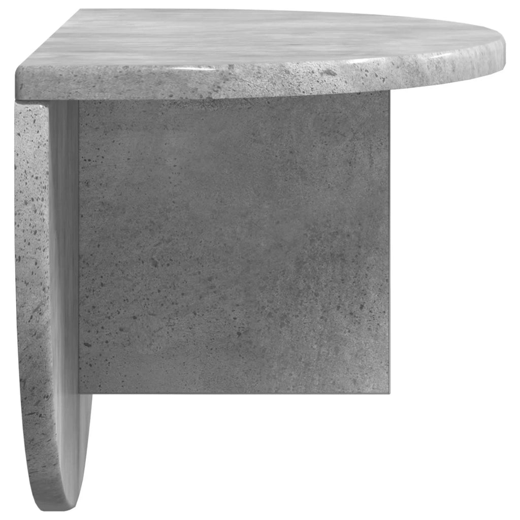 Scaffale da parete A parete Grigio cemento 48 x 24 x 24 cm 891434