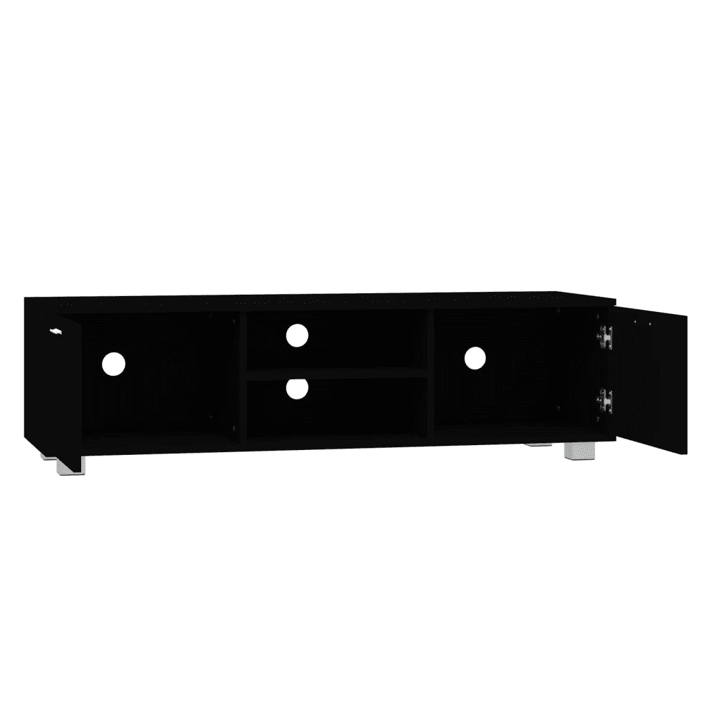 vidaXL Mobile Porta TV Nero 140x40,5x35 cm in Legno Multistrato