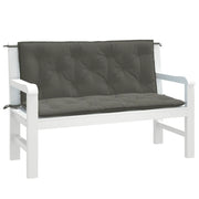 Cuscini Panca Giardino 2pz Grigio Scuro Mélange 120x50x7 cm 4002598
