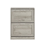 Scarpiera ribaltabile Scarpiera a 2 ribalte Portascarpe salvaspazio Slim, 60x23x79cm Grigio FSR137-HG SoBuy