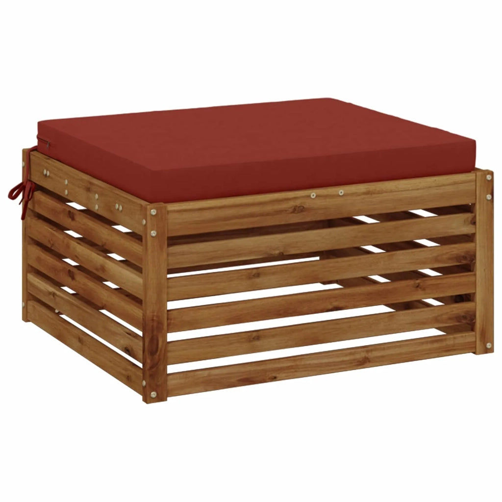 Cuscino per Sedia in Unico Pezzo SOEST 100% Poliestere Rosso 945065