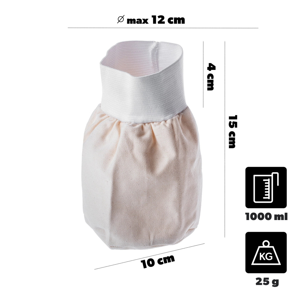 Sacchetto filtro per vino KADAX con elastico, riutilizzabile, 1 litro