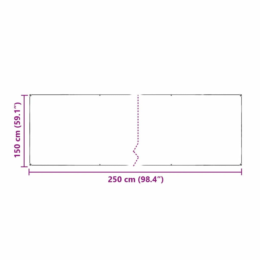 Tarp Trasparente 2,5 x 1,5 m PE 42038938