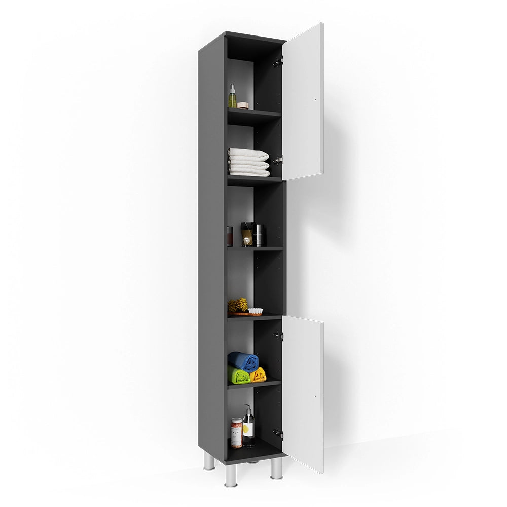 Mobile bagno alto Fynn Antracite 30 x 190 cm Vicco