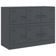 Credenza | Madia | Buffet da pranzo | Armadio da pranzo Antracite 99x39x73 cm in Acciaio