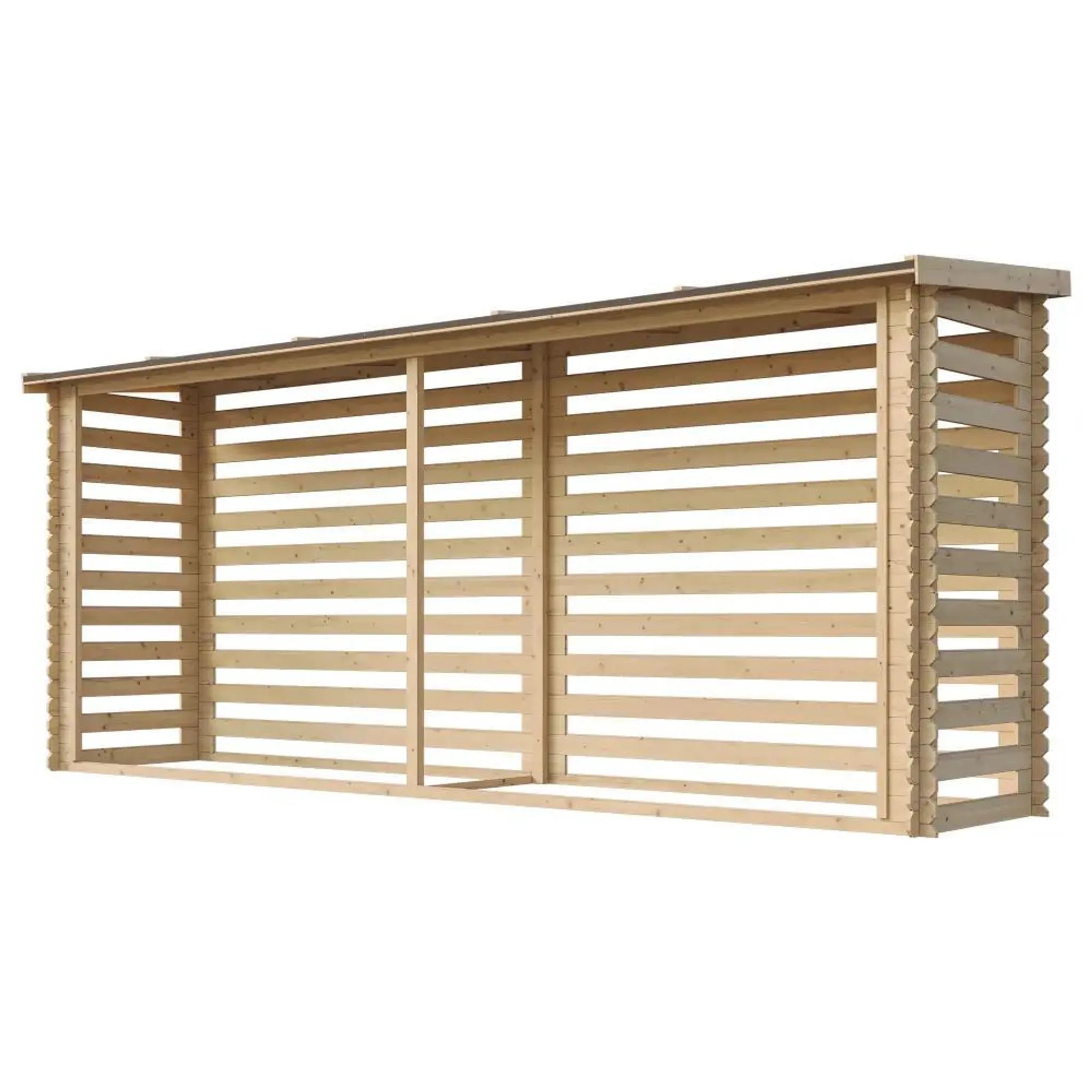 Legnaia da Esterno in Legno - 112x458xA199 cm/6,7 m3 TIMBELA M203