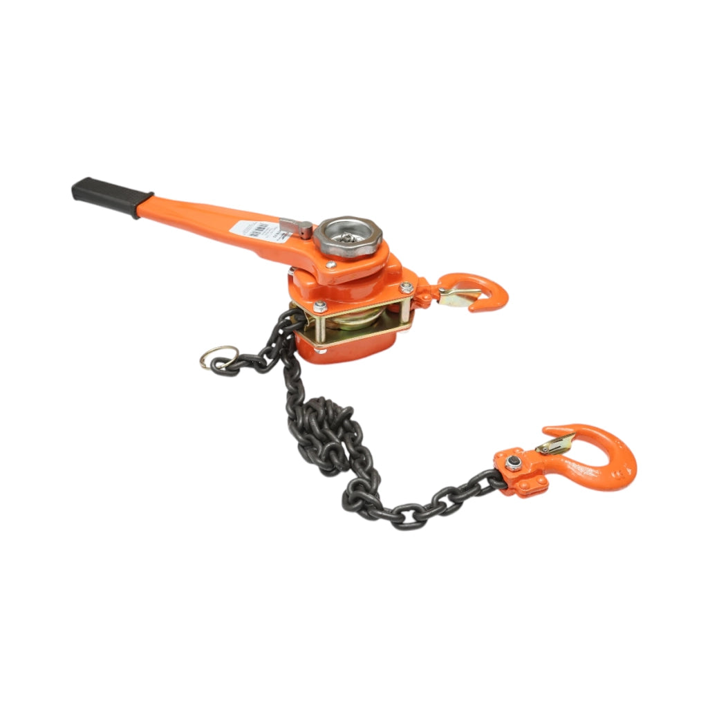 Paranco manuale a leva da 1500 kg, catena da 1,5 m, gancio di sicurezza Breckner Germany