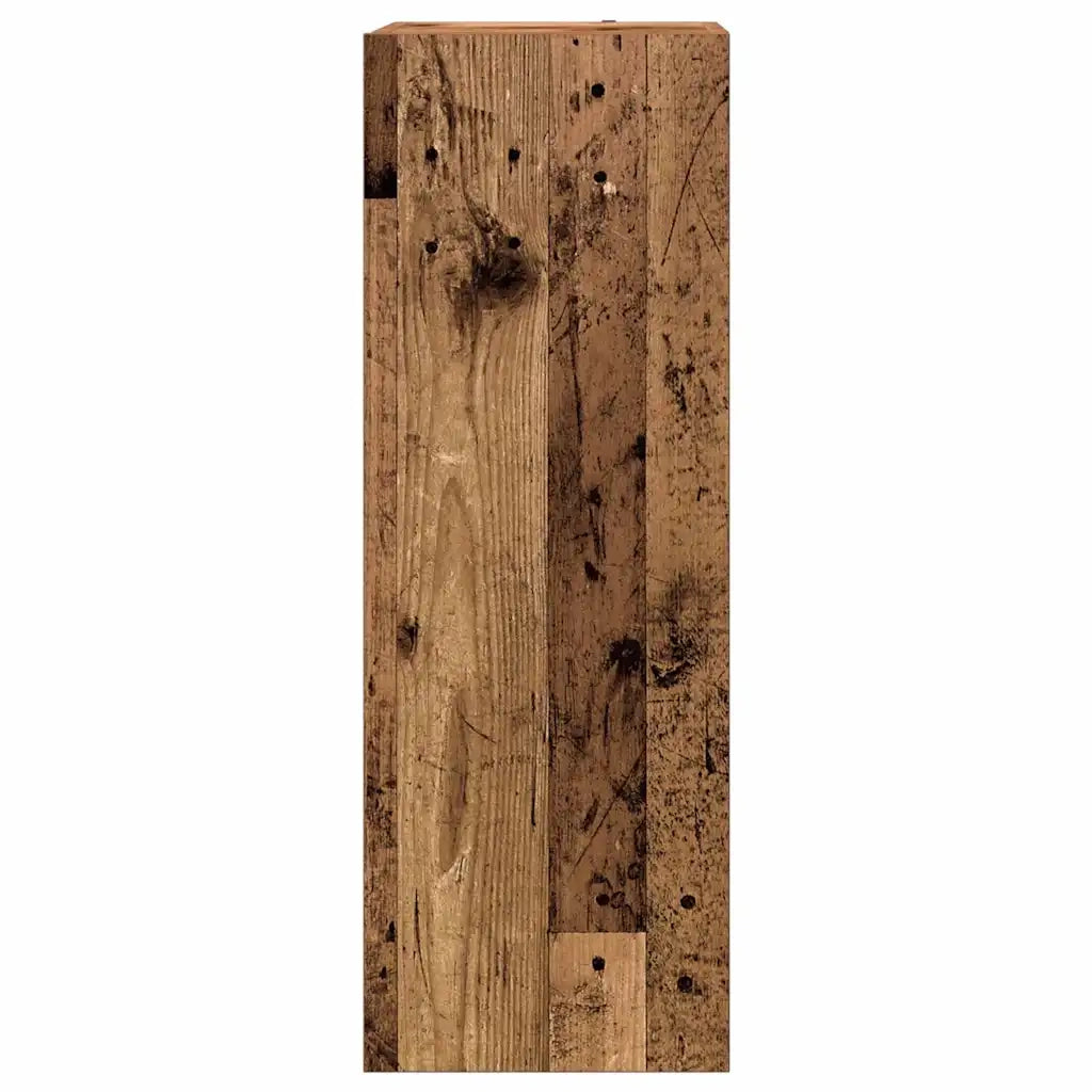 Set Mobile TV 8 pz Montato a Parete Legno Antico in Truciolato 3328977