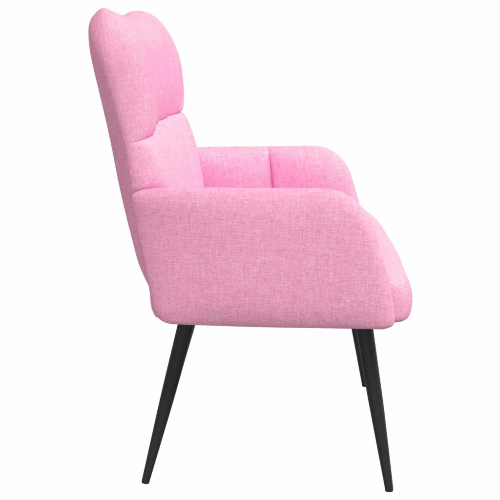 Sofa a Due Posti Rosa 115 x 61 x 87 cm Tessuto