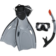 Trade Shop - Set Da Snorkeling Maschera Boccaglio Pinne Blacksea Per Adulti Immersioni 25044 -