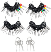 Set di rimozione connettori auto 82 pezzi, strumento per rimuovere connettori cavi auto, attrezzatura per sbloccare auto, strumento per rimuovere pin, set per rimuovere connessioni