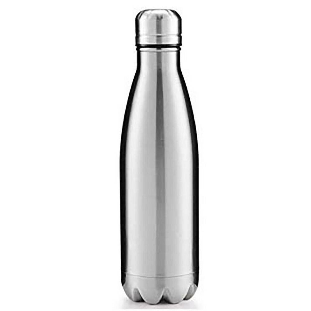 Trade Shop - Portatile Borraccia Bottiglia D'acqua Acciaio Inox Termica Caldo Freddo 500 Ml -