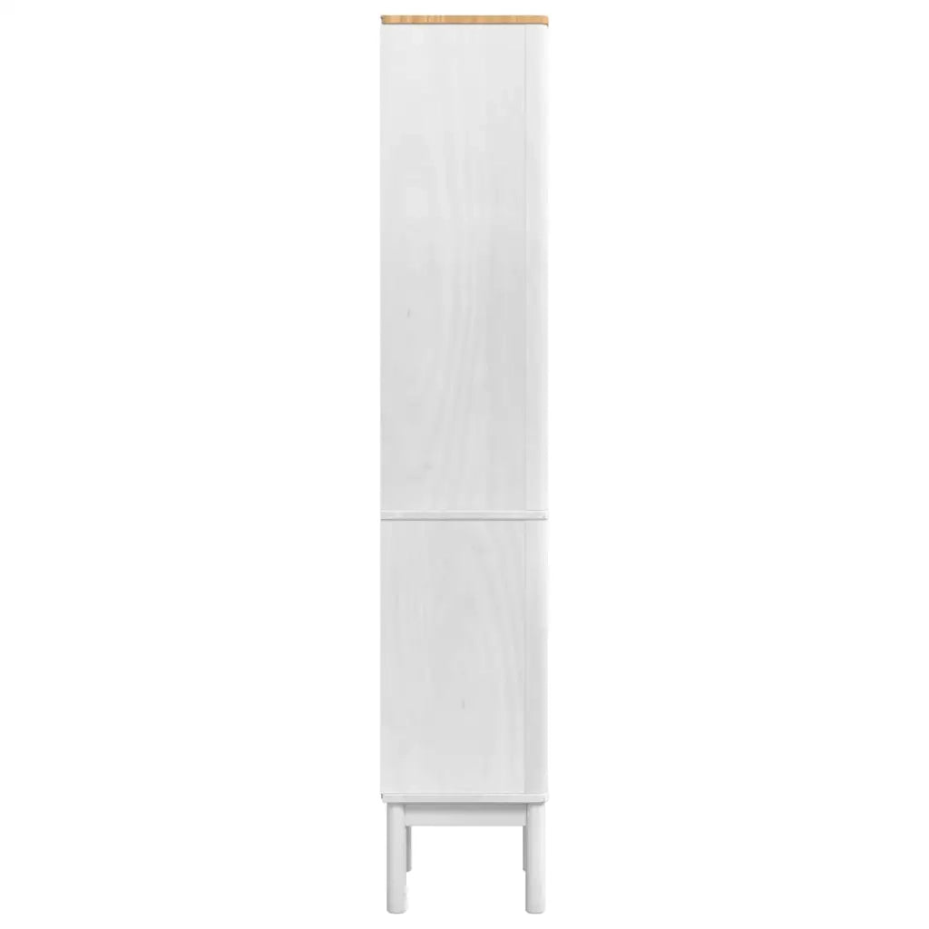 Mobiletto bagno alto con porta FLORO Bianco 35 x 30 x 160 cm 42011240