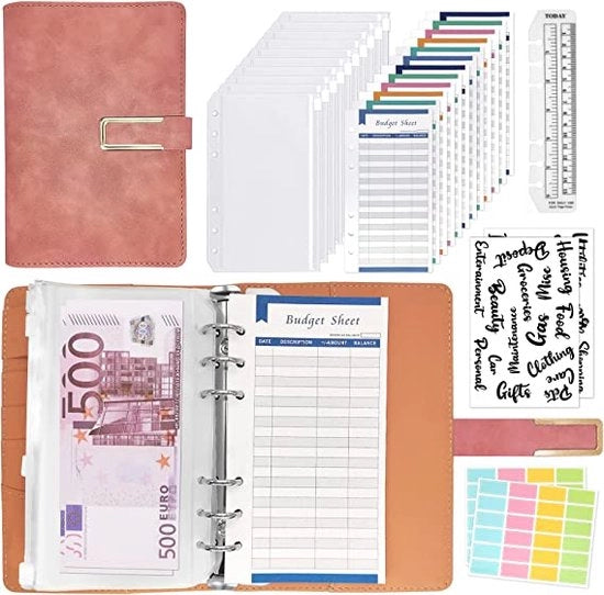 Pianificatore di budget, fodere per denaro, organizzatore a spirale, pianificatore finanziario.
