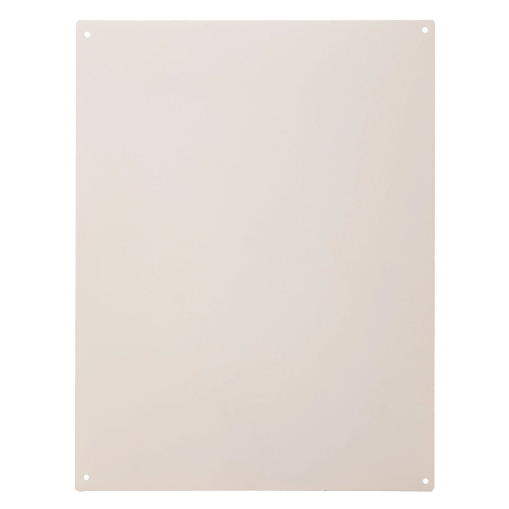 Piastra da parete in metallo bianco 25x33x0,06h