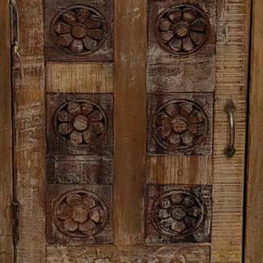Comodino in legno fatto a mano50x36x71h cm