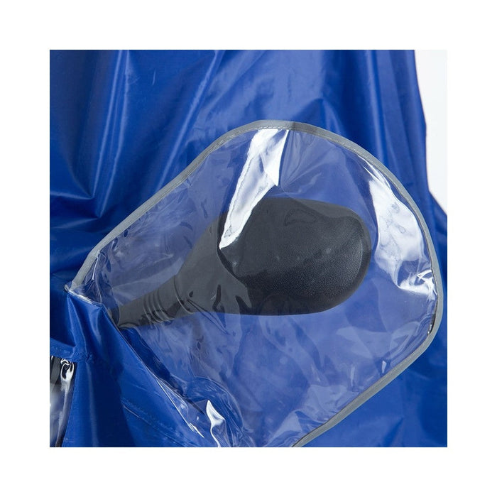 Mantellina impermeabile unisex per scooter moto catarifrangente universale Blu
