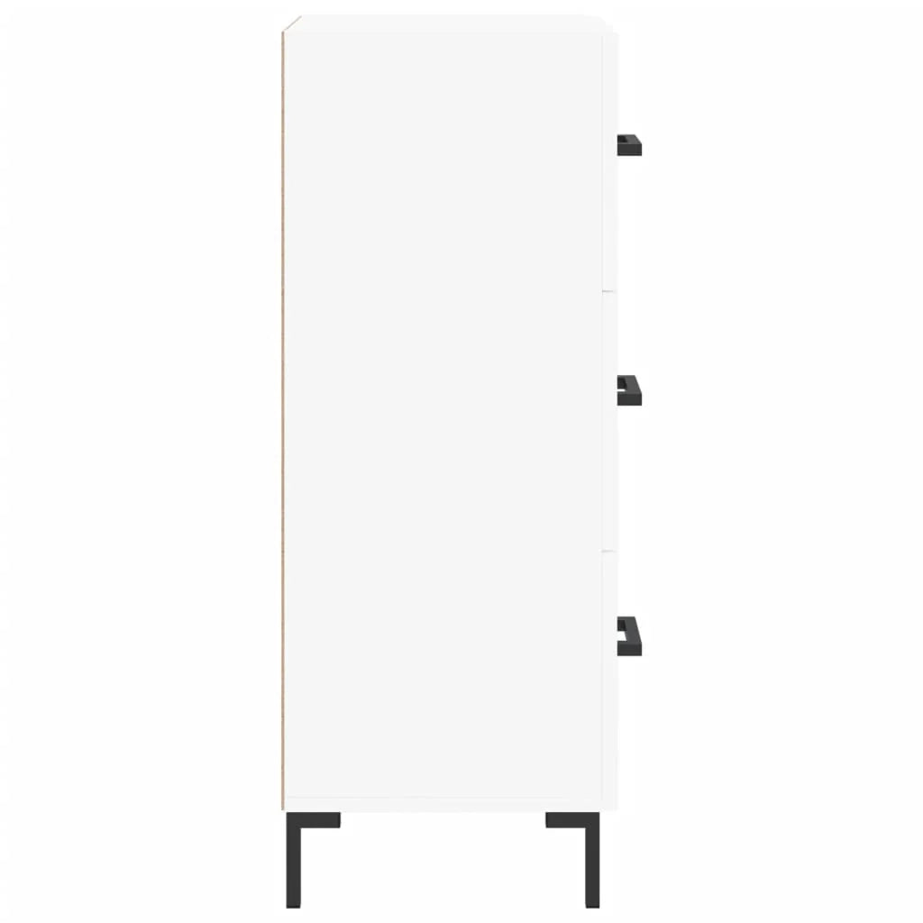 Buffet credenza cassettiera mobiletto mobile contenitore organizer per cucina soggiorno salotto 34,5 x 34 x 90 cm legno ingegnerizzato bianco 02_0030259