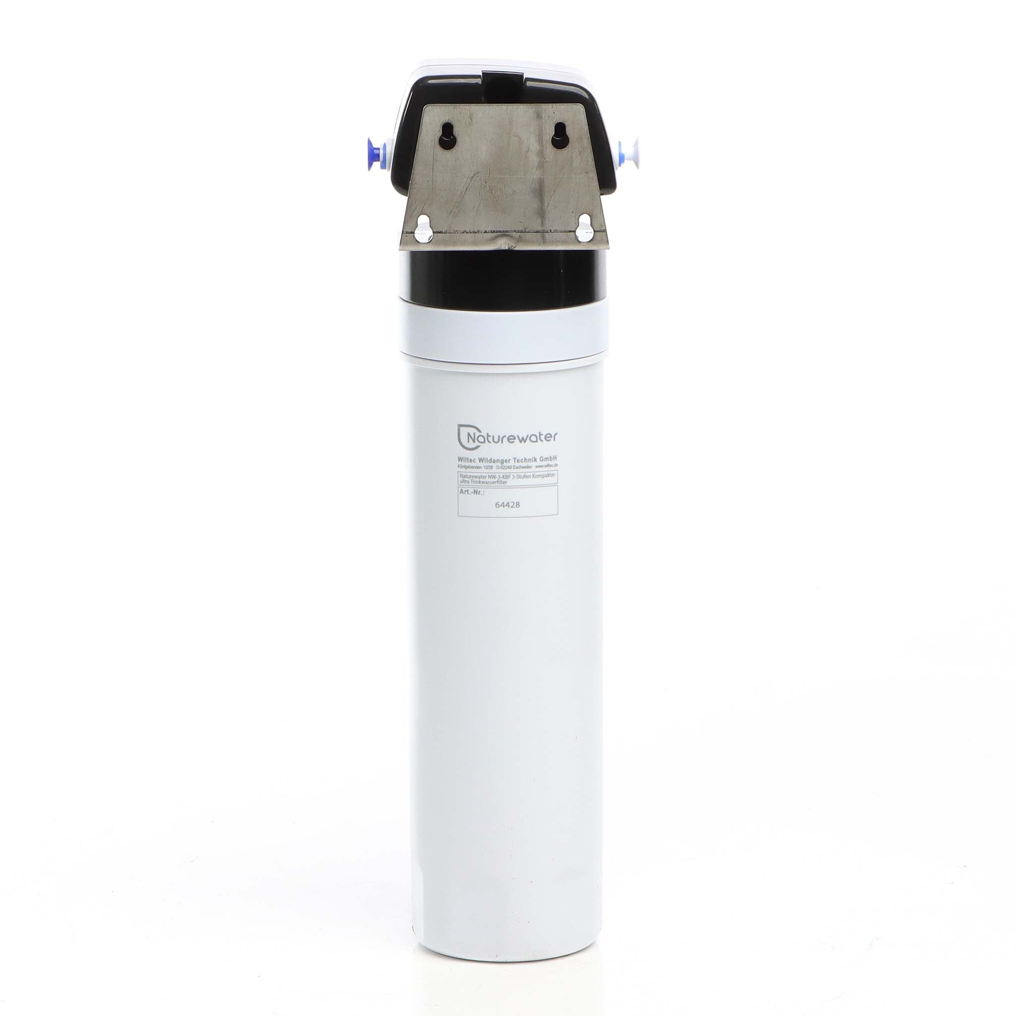 Naturewater NW-3-KBF Filtro dell'acqua a 4 stadi compatto, ultrafiltrazione contro cloro batteri metalli