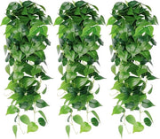 Piante Artificiali da Appendere - 3 Pezzi - 100 cm Lunghe - Decorazione di Matrimonio - Viti di Ivo Artificiale per Parete - Casa - Stanza - Decorazione Interna - Esterna