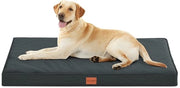 Sdraio per Cani Ortopedico con Cuscino a Forma di Uovo per Cani Grandi, 112 x 81 cm, Rimosibile e Lavabile, Fondino Antiscivolo, Grigio